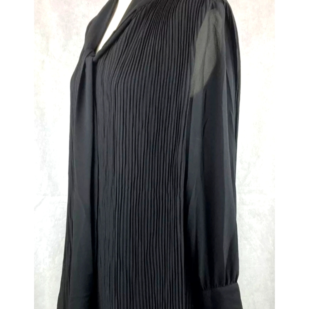 NWOT Zara black pleated mini dress